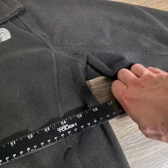 The North Face Womens XS Fleece Jacket Black Full Zip Mock Neck TKA 100 - Picture 3 of 7